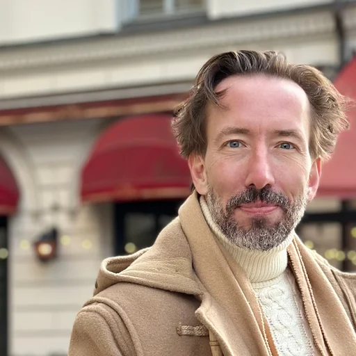 John Fahlnaes äter smörgås